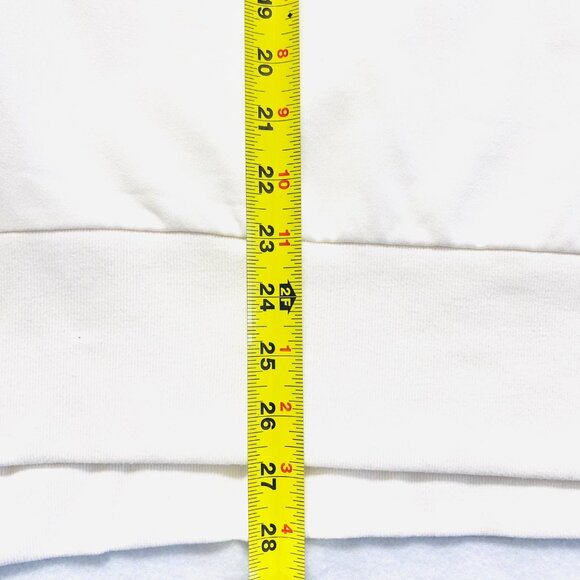 Athleta Women's Retroterry V-Neck Breathable Cream Vest Sweatshirt Sz Medium NWT - Picture 11 of 11